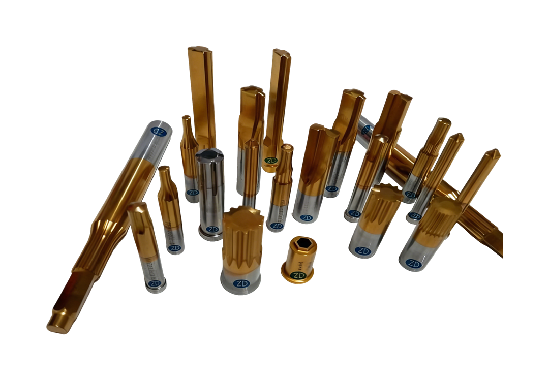 钨钢模具、冷镦模具、热锻模具、钨钢冲棒、非标冲棒、高精度模具定制、模具解决方案、模具维修保养、诸暨模具厂家、浙江钨钢模具